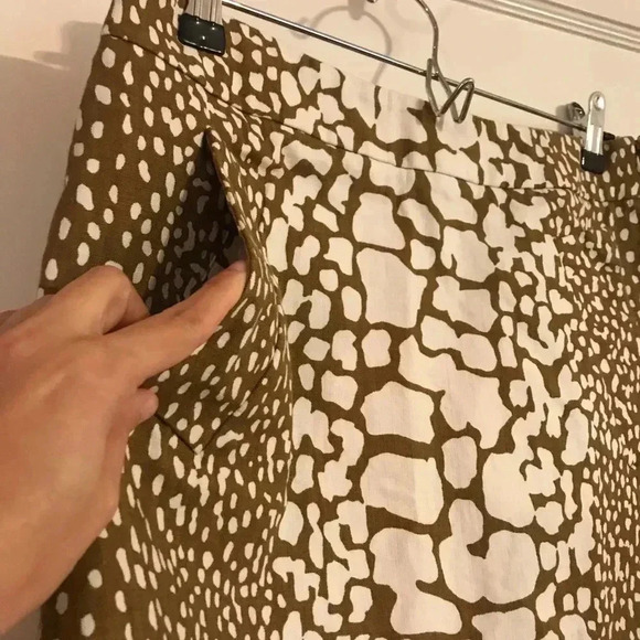 J. Crew leopard mini skirt with pockets - Picture 2 of 4